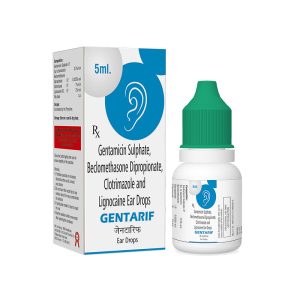 Gentamicin Sulphate, Beclomethasone Dipropionate, Clotrimazole and Lignocaine Ear Drops
